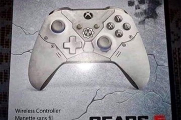 微软Xbox one《战争机器5》主题手柄曝光：灰白配色