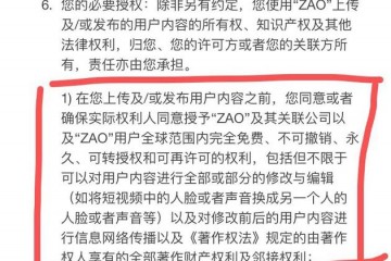 ZAO刷屏之后用户协议引争议网友担心个人信息泄漏