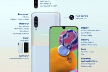 三星官网晒Galaxy A90 5G版配色设计极具辨识度