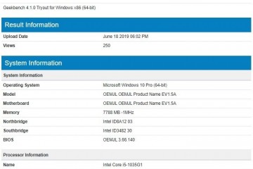 微软SurfacePro7/Laptop3跑分性能曝光