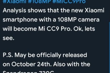 爆料小米CC9Pro将搭载1亿像素传感器10月24日发布