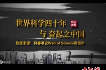 动态数据呈现世界科学40年中国科研实力异军突起