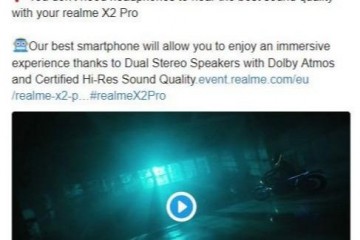 官方晒realmeX2Pro新机预热视频采用双立体声扬声器