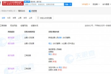 蚂蚁金服子公司发作工商改变程立再卸职法人董事