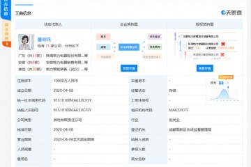 董明珠名下建立医疗配备新公司注册资本1亿人民币