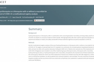 研讨称氯喹对COVID-19患者没协助乃至或会形成损伤